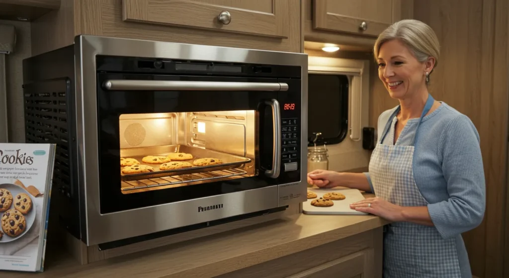 Convection Microwave Oven with Preheat Settings