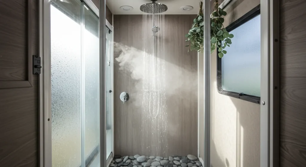 Rainfall Shower with Tankless Hot Water