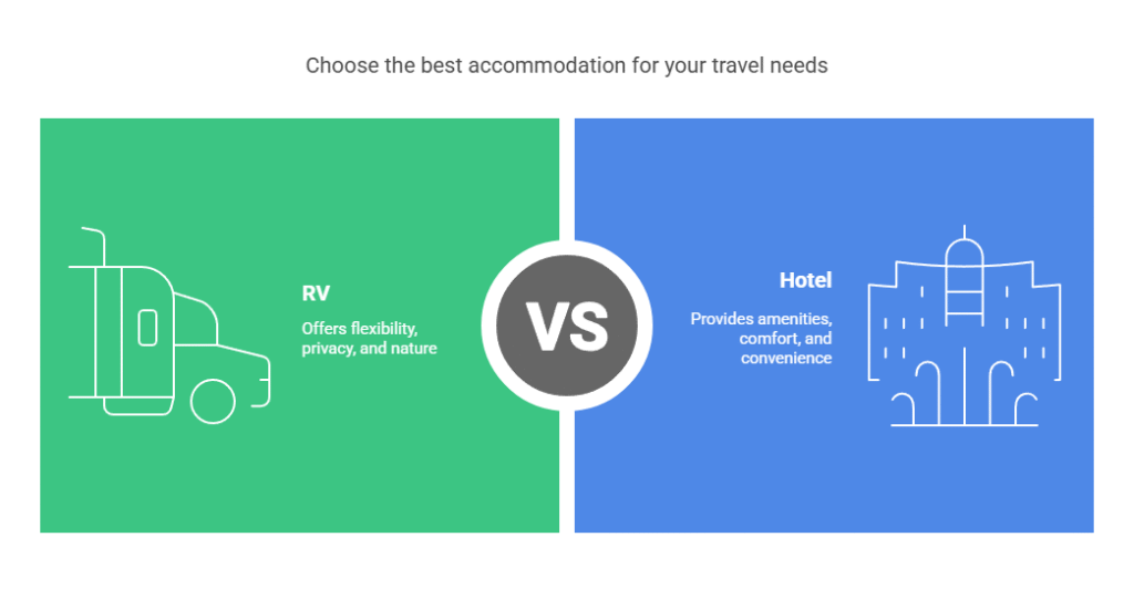 9 Differences Between an RV and a Hotel - visual selection