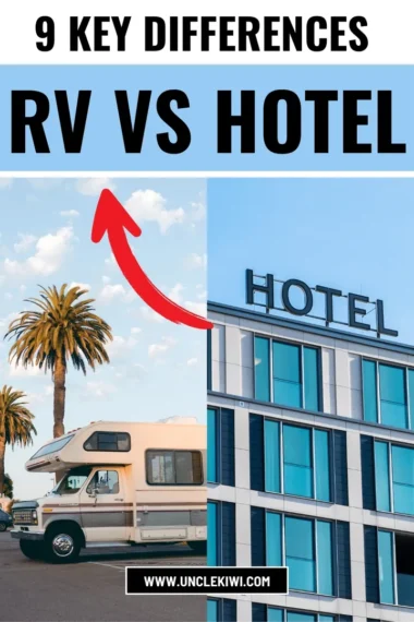 Differences Between an RV and a Hotel - visual selection
