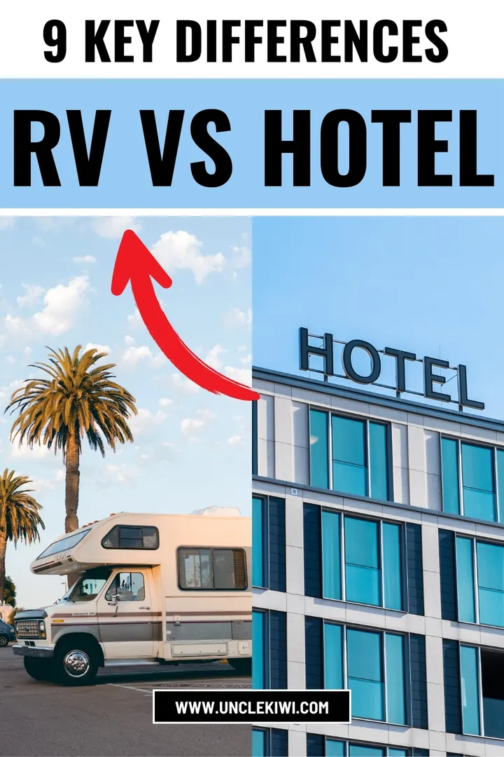 Differences Between an RV and a Hotel - visual selection