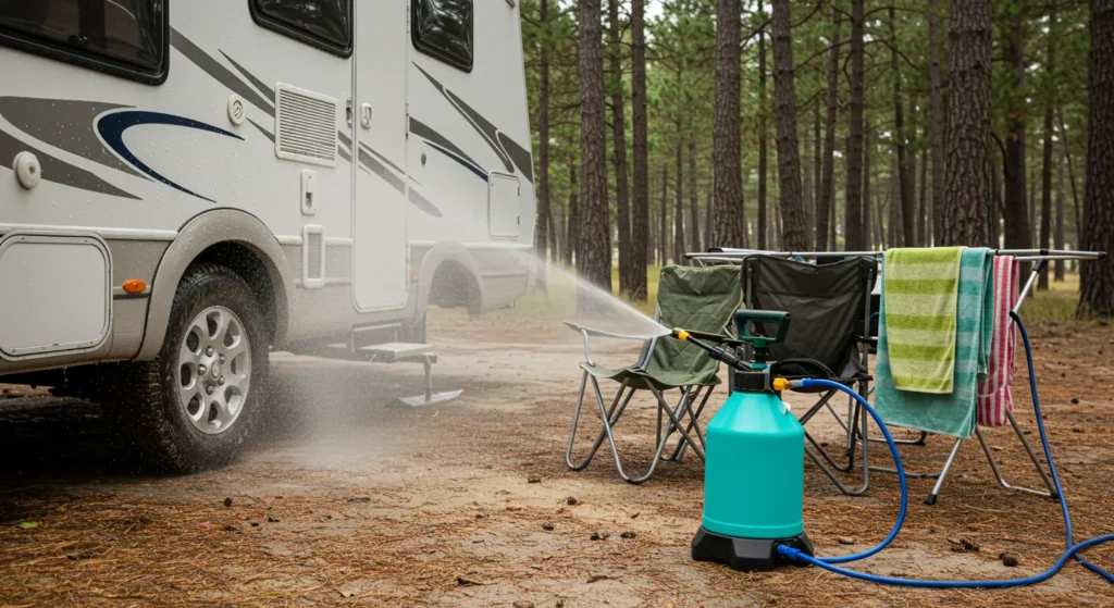 10. Compact Water Sprayer Use